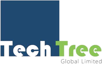 TechTree Global Limited — original block logo used on our business card